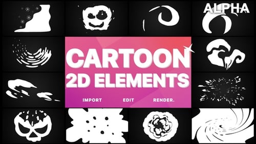 2D Cartoon Elements | Motion Graphics Pack