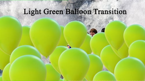 Hellgrüner Ballon Transition Full HD