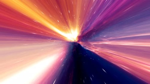 Hyperspace Flight Looped 4K