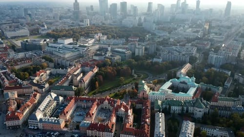 High Angle View of Old Town Buildings