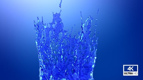 Blue Water Crown Splash & Falling Down V2