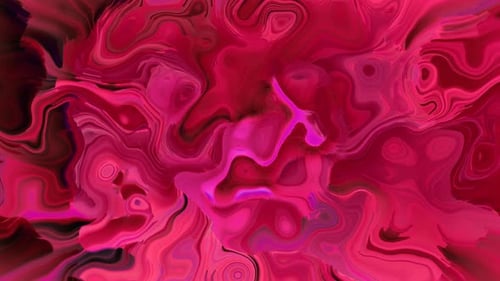 Animation liquide en marbre noir, rose, rouge, eau propre