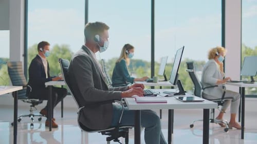 Office work in coronavirus time