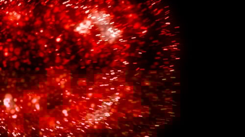 Abstract Red Glowing Particles Background Animation