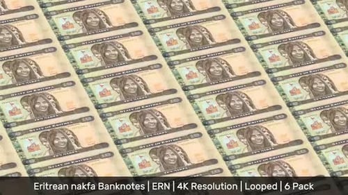Billets d'Érythrée en monnaie/Nakfa érythréen/Monnaie Nfk/ERN/ | Paquet de 6 | - 4K