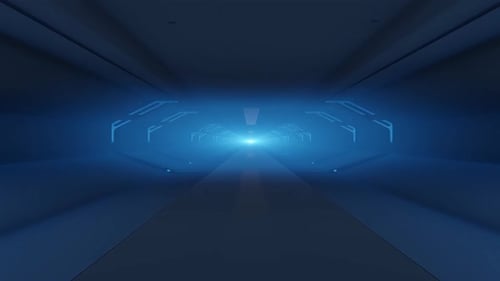 Blauer Korridor VJ Looped