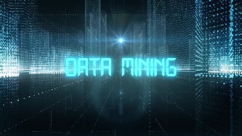 Skyscrapers Digital City Tech Word Data Mining