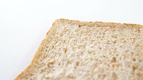 Close Up of Slice of Grainy Wheat Bread