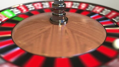 Casino Roulette Wheel Ball Hits 23 Twenty-three Red