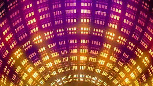 Radial Grid Lights Red 01