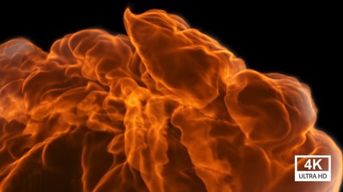 Dynamic Fire Explosion Transition with Realistic Flame Effect