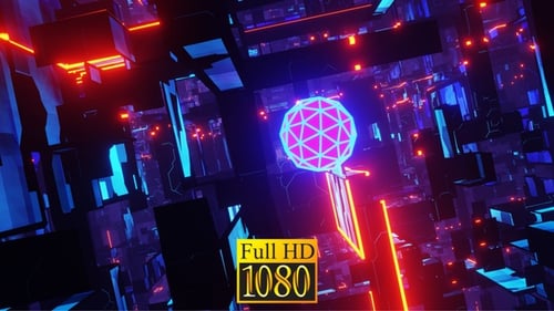 Sci Fi Flying In The Neon Jungle HD