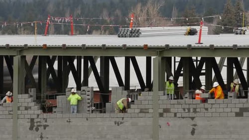 Los trabajadores de la construcción amplían Timelapse
