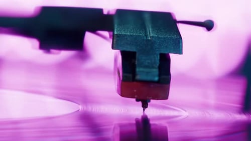 Vinyl Record Closeup