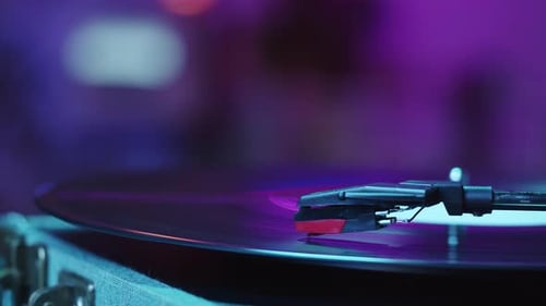 Vinyl Record Closeup