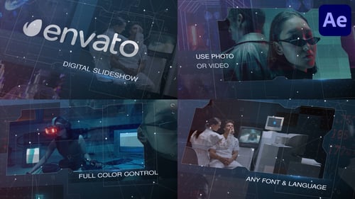 Presentación de diapositivas digital para After Effects