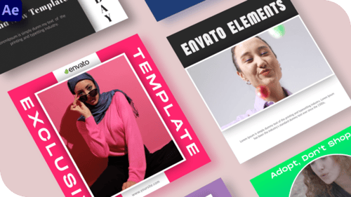 Dynamic Social Media Post Templates with Modern Design