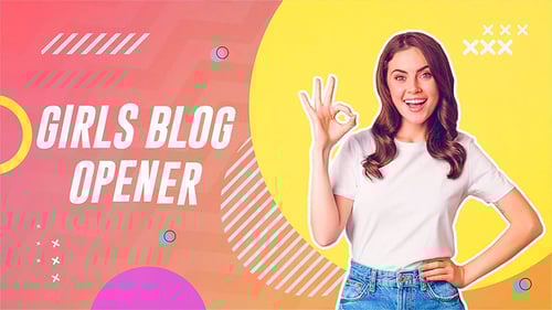 Dynamic Blog Opener Featuring Vibrant Geometric Shape Animations