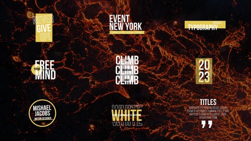 Dynamic Kinetic Typography Pack for Modern Video Titles