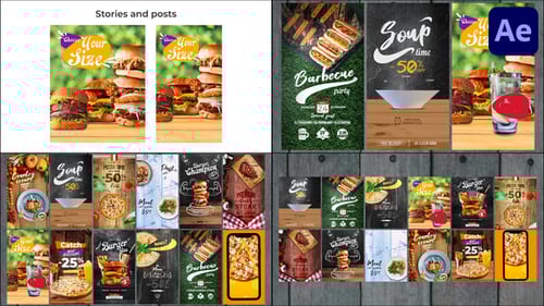 Restaurant Promo-Social Network for After Effects