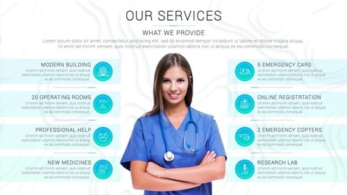 Modern Healthcare Clinic Presentation with Minimalist Displays