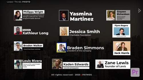Dynamic Photo Lower Thirds for Professional Introductions