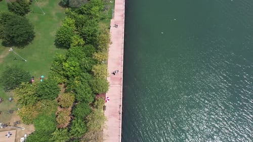 Aerial Pedestrian Path By the Sea