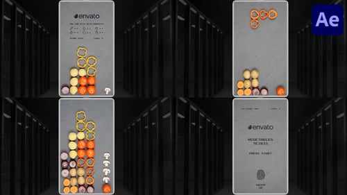 Vegetables Tetris | After Effects