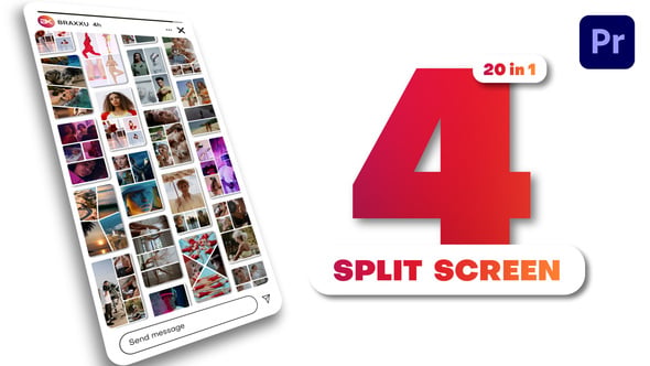 Dynamic Vertical Split Screen Layouts for Social Media, Product Promo ...