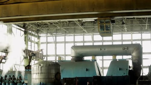 Overhead Crane in Factory