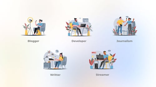 Creative Works - Muted Colors Flat Concepts