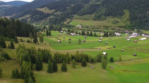 Mountain Village Aerial View