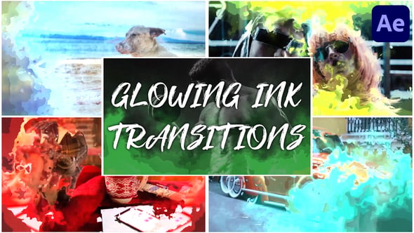 Dynamic Glowing Ink Dissolve Transitions, Elements ft. fluid & glowing ...