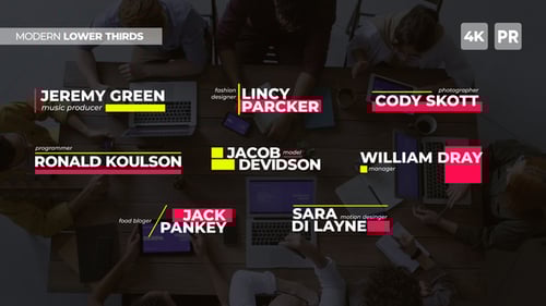 Modern Lower Thirds | PR