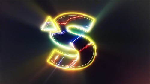 Neon Light Logo Intro