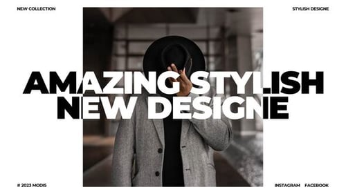 Dynamic Fashion Collection Showcase with Bold Titles