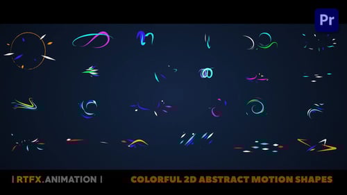 Vibrant Fluid Motion Graphics Elements Collection