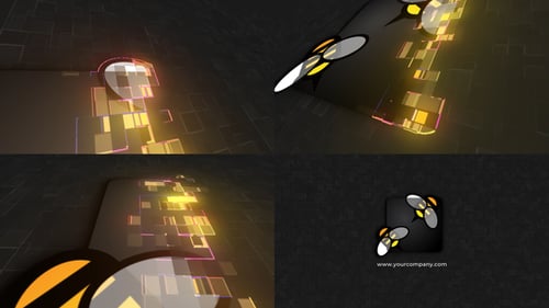 Pixel Scan Logo Reveal