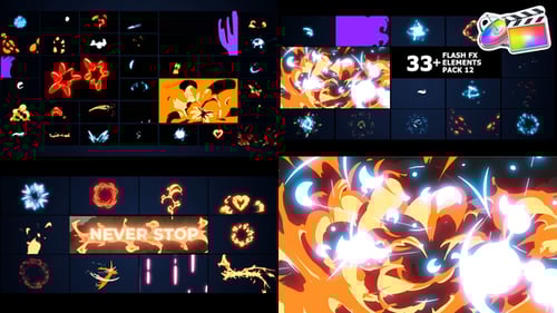 Dynamic Cartoon Flash FX Element Pack