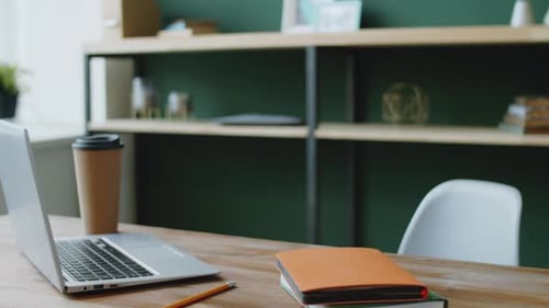 Close Up of Modern Office Workplace