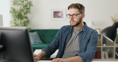 Man Coding on Pc
