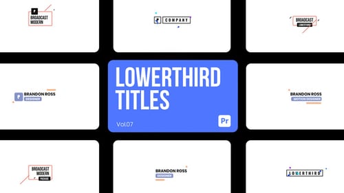 Lowerthird Titles 07 for Premiere Pro
