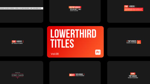 Lowerthird Titles 08 for Premiere Pro