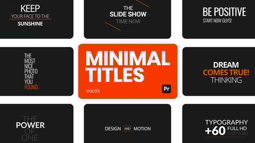 Minimal Titles 03 for Premiere Pro