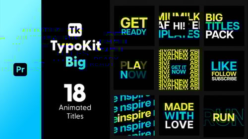 Typo Kit Big Titles for Premiere Pro