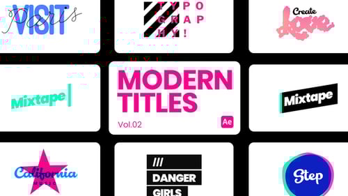 Modern Titles 02 for After Effects