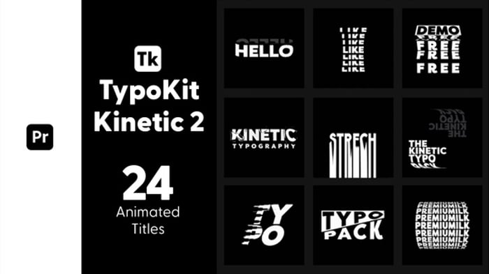 Typography Reel Editable Video Templates Envato