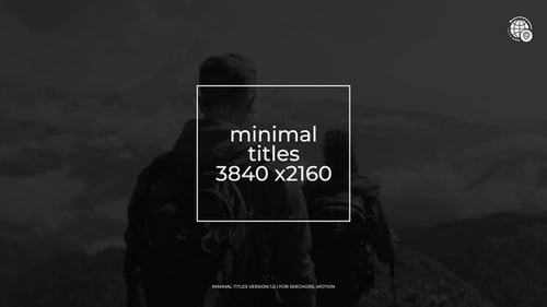 Titres minimaux | After Effects