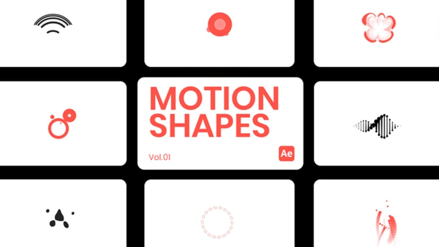 Dynamic Abstract Motion Graphics Elements Pack, Elements ft. motion ...