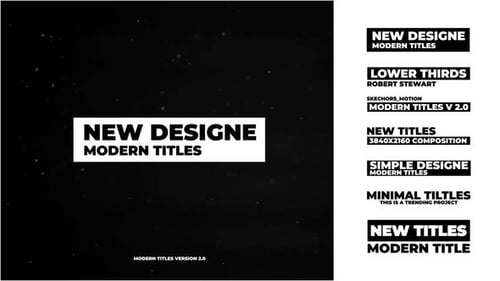 Clean Modern Title and Lower Third Motion Graphics Pack